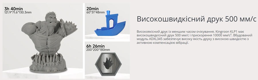 Точная кинематика CoreXY 3д принтера Kingroon KLP1 CoreXY (Klipper)